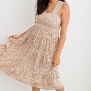 Aerie Floral Sleeveless Maxi Dress